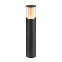 SLV bollard lamp M-POL 60 cylindrical, short, without socket IP65, anthracite dimmable