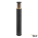 SLV bollard lamp M-POL 90 cylindrical, short, without socket IP65, anthracite dimmable