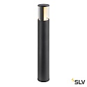SLV bollard lamp M-POL 90 cylindrical, short, without socket IP65, anthracite dimmable