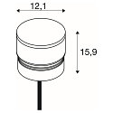 SLV lampehoved M-POL S CLEAR on/off IP65, antracit 