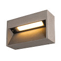 SLV Udendørs wall luminaire CONCRETO L IP65, grå
