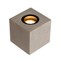 Gulvlampe CONCRETO FL Kubusform, med stik GU10 IP65, gr� d�mpbar