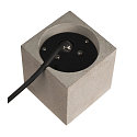 Gulvlampe CONCRETO FL Kubusform, med stik GU10 IP65, gr� d�mpbar