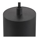 SLV pendant luminaire ASTO TUBE 1 flame, round, rigid GU10 IP20, black dimmable