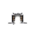 SLV 3-phase recessed track S-TRACK PHASE & DALI 1M DALI controllable, black