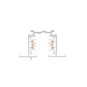 SLV 3-phase recessed track S-TRACK PHASE & DALI 1M DALI controllable, white