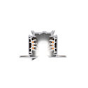 SLV 3-phase recessed track S-TRACK PHASE & DALI 2M DALI controllable, white