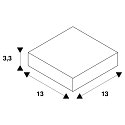 SLV 3-faset L-tilslutning S-TRACK PHASE & DALI indbygget version, DALI styrbar, jord venstre, med mulighed for indf�dning, sort