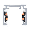 SLV surface-mounted track TRACK 48V standard, DALI controllable, black