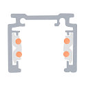 SLV surface-mounted track TRACK 48V standard, DALI controllable, white
