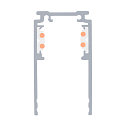 SLV till�gsskinne TRACK 48V DALI styrbar, dybt, hvid