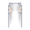 SLV till�gsskinne TRACK 48V DALI styrbar, dybt, hvid