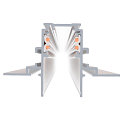SLV recessed track TRACK 48V DALI controllable, white