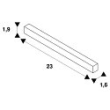 SLV flex stik TRACK 48V DALI styrbar, elektrisk, hvid