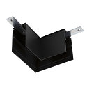 L-connector TRACK 48V mechanical, right, low, black