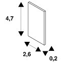 SLV end cap TRACK 48V low, for surface-mounted track, white