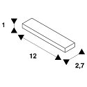 SLV track reinforcement plate TRACK 48V with suspension kit, white
