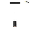 SLV pendant luminaire NUMINOS S TRACK 48V DALI controllable IP20, black dimmable