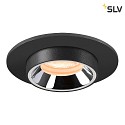 SLV ceiling recessed luminaire NUMINOS PROJECTOR XS cylindrical, chrome, black
