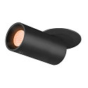 Indbygnings loftlampe NUMINOS� PROJECTOR S cylindrisk, sort