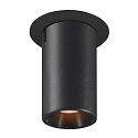 Indbygnings loftlampe NUMINOS� PROJECTOR M cylindrisk, sort