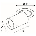 Indbygnings loftlampe NUMINOS� PROJECTOR M cylindrisk, sort