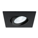 SLV D�ksel UNIVERSAL DOWNLIGHT IP20 firkantet, svingbar, sort