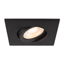 SLV D�ksel UNIVERSAL DOWNLIGHT IP20 firkantet, svingbar, sort