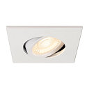 SLV D�ksel UNIVERSAL DOWNLIGHT IP20 firkantet, svingbar, hvid