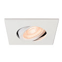 SLV D�ksel UNIVERSAL DOWNLIGHT IP20 firkantet, svingbar, hvid