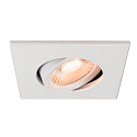 SLV D�ksel UNIVERSAL DOWNLIGHT IP20 firkantet, svingbar, hvid