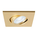 SLV D�ksel UNIVERSAL DOWNLIGHT IP20 firkantet, svingbar, guld mat