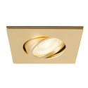 SLV D�ksel UNIVERSAL DOWNLIGHT IP20 firkantet, svingbar, guld mat