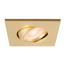 SLV D�ksel UNIVERSAL DOWNLIGHT IP20 firkantet, svingbar, guld mat
