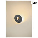 SLV outdoor wall luminaire I-RING IP65, anthracite