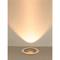 SLV floor recessed luminaire DASAR� XL round, swivelling, DALI controllable, passable IP65 / IP67, stainless steel dimmable