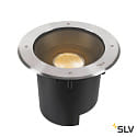 SLV floor recessed luminaire DASAR XL RL round IP65 / IP67, stainless steel dimmable