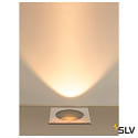 SLV floor recessed luminaire DASAR XL RL square IP65 / IP67, stainless steel dimmable