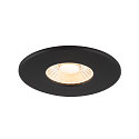 Indbygnings loftlampe UNIVERSAL DOWNLIGHT PHASE s�t med 2 IP20 / IP65, sort d�mpbar