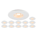 Indbygnings loftlampe UNIVERSAL DOWNLIGHT PHASE s�t med 2 IP20 / IP65, hvid d�mpbar