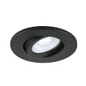 SLV Indbygnings loftlampe UNIVERSAL DOWNLIGHT MOVE PHASE svingbar, s�t med 2 IP20, sort d�mpbar