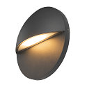 SLV Udend�rs wall luminaire LID II  SINGLE rund, stiv, CCT Switch IP65, antracit, mat d�mpbar
