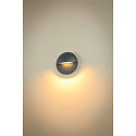 SLV Udend�rs wall luminaire LID II  SINGLE rund, stiv, CCT Switch IP65, antracit, mat d�mpbar