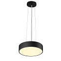 SLV V�g- og Loftlampe MEDO� PRO 30 rund, DALI styrbar IP50, sort d�mpbar