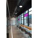 SLV wall and ceiling luminaire MEDO� PRO 40 round, DALI controllable IP50, black dimmable