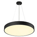 SLV wall and ceiling luminaire MEDO� PRO 60 round, CCT Switch, direct / indirect, UGR < 19 IP50, black dimmable