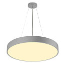 SLV wall and ceiling luminaire MEDO� 60 round, CCT Switch, direct / indirect IP50, grey dimmable