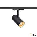 SLV 1-phase spot NOBLO SPOT round, swivelling, rotatable IP20, black dimmable