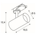 SLV 3-faset spot NOBLO� SPOT rund, svingbar, drejelig IP20, hvid d�mpbar