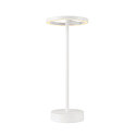 Batteri bordlampe VINOLINA ONE med touch-d�mper, ringform IP54, hvid d�mpbar